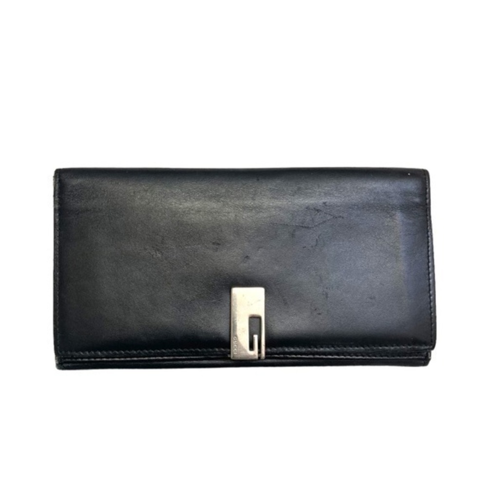 Gucci black leather vintage bling unisex wallet - Picture 1 of 12